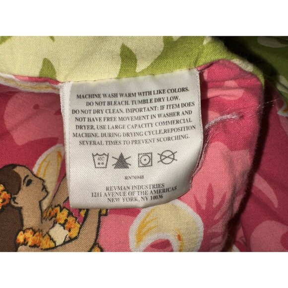 3pc Dean Miller Surf Bedding Hawaiian Hula Girl Queen Comforter 2 Shams pink HTF - Picture 16 of 16